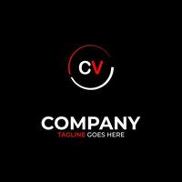 CV creative modern letters logo design template vector