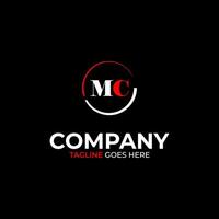 MC creative modern letters logo design template vector