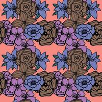 Floral seamless pattern. Floral repeat for textile and fabric. Flowers pattern vector