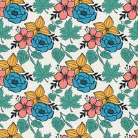 Floral seamless pattern. flowers pattern. floral repeat for fabric and textile vector