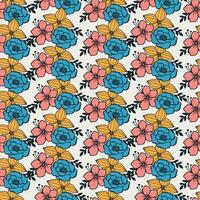 Floral seamless pattern. flowers pattern. floral repeat for fabric and textile vector