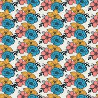 Floral seamless pattern. flowers pattern. floral repeat for fabric and textile vector