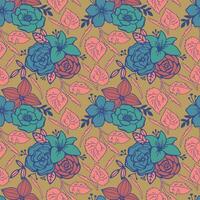 Floral seamless pattern. Floral repeat for textile and fabric. Flowers pattern vector