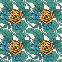 Floral seamless pattern. flowers pattern. floral repeat for fabric and textile vector