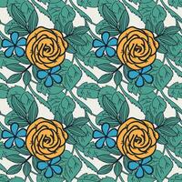 Floral seamless pattern. flowers pattern. floral repeat for fabric and textile vector