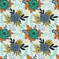 floral sin costura modelo. floral repetir para textil y tela. flores modelo vector