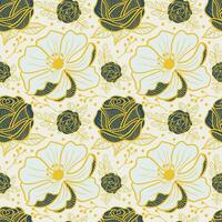 Floral seamless pattern. Floral repeat for textile and fabric. Flowers pattern vector