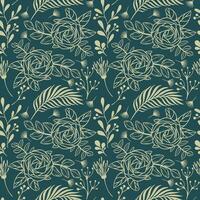 Floral seamless pattern. Floral repeat for textile and fabric. Flowers pattern vector