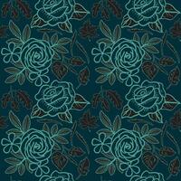 Floral seamless pattern. Floral repeat for textile and fabric. Flowers pattern vector