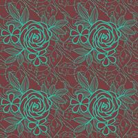 floral sin costura modelo. floral repetir para textil y tela. flores modelo vector