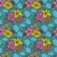 Floral seamless pattern. Floral repeat for textile and fabric. Flowers pattern vector