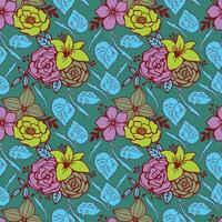 floral sin costura modelo. floral repetir para textil y tela. flores modelo vector