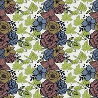 Floral seamless pattern. Floral repeat for textile and fabric. Flowers pattern vector
