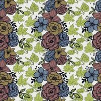 Floral seamless pattern. Floral repeat for textile and fabric. Flowers pattern vector