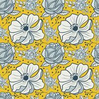 Floral seamless pattern. Floral repeat for textile and fabric. Flowers pattern vector