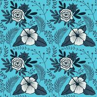 Floral seamless pattern. Floral repeat for textile and fabric. Flowers pattern vector