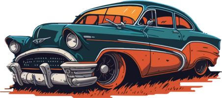 Old Car Logo with AI Generative png
