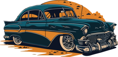 antiguo coche png transparente ai generativo