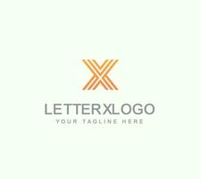 X Letter Premium Logo design vector