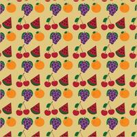 Beautiful fruit vector  template  pattern.