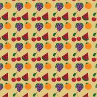 Beautiful fruit vector  template  pattern.