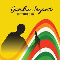 vector illustration of a Background for Gandhi Jayanti.