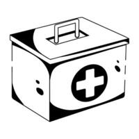 Trendy Medical Kit vector