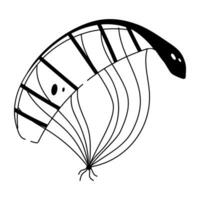 Trendy Skydiving Parachute vector