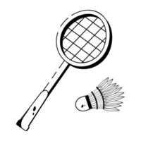Trendy Badminton Concepts vector