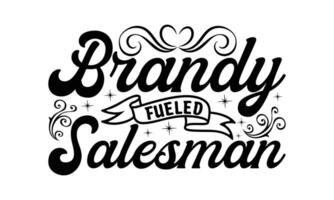 Salesman -  Lettering design for greeting banners, Mouse Pads, Prints, Cards and Posters, Mugs, Notebooks, Floor Pillows and T-shirt prints design. vector