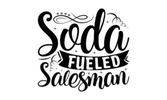 Salesman -  Lettering design for greeting banners, Mouse Pads, Prints, Cards and Posters, Mugs, Notebooks, Floor Pillows and T-shirt prints design. vector