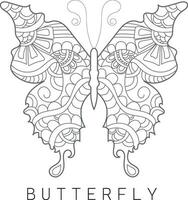 mariposa línea Arte logo vector