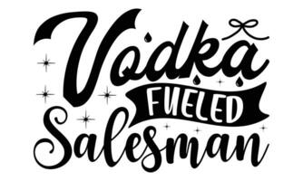 Salesman -  Lettering design for greeting banners, Mouse Pads, Prints, Cards and Posters, Mugs, Notebooks, Floor Pillows and T-shirt prints design. vector