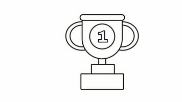 animated video of the sketch forming the 1st place trophy