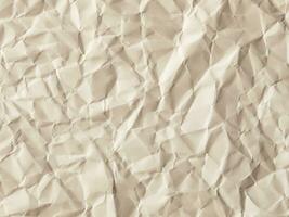 close up white crumpled paper texture. photo
