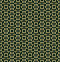 Seamless zigzag abstract background pattern. Six-pointed star and hexagon shape green, yellow. Texture design for textile, tile, cover, poster, backdrop, banner, wall. Vector illustration.