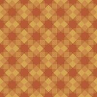 Seamless abstract background pattern. Square shape and orange eight-pointed star. Texture design for vector illustration.