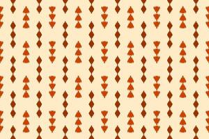 Fabric ikat pattern art. Geometric ethnic seamless pattern traditional. American, Mexican style. vector