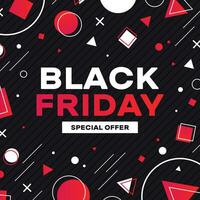 Black Friday banner vector