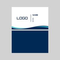 Modern, clean design business card vector