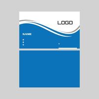Modern, clean design business card vector