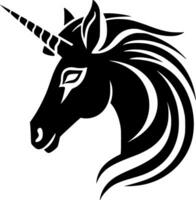 Unicorn, Minimalist and Simple Silhouette - Vector illustration