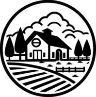 granja - minimalista y plano logo - vector ilustración