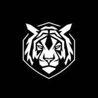 Tigre - minimalista y plano logo - vector ilustración