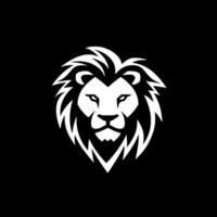 Lion - Black and White Isolated Icon - Vector illustration