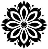 Mandala - Minimalist and Flat Logo - Vector illustration