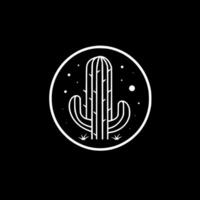 Cactus, Minimalist and Simple Silhouette - Vector illustration