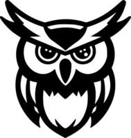 Owl - Minimalist and Flat Logo - Vector illustration