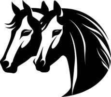 Horses - High Quality Vector Logo - Vector illustration ideal for T-shirt graphic