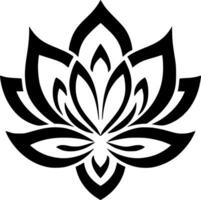 Mandala, Black and White Vector illustration